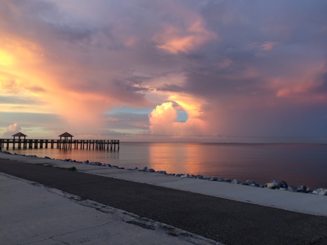 Gulfport Harbor fishing pier at sunrise. NRDA Plan III is being formulated to include spending on new categories for 2020 including those that enhance recreation opportunities, like fishing piers, boat launches and other public access improvements.